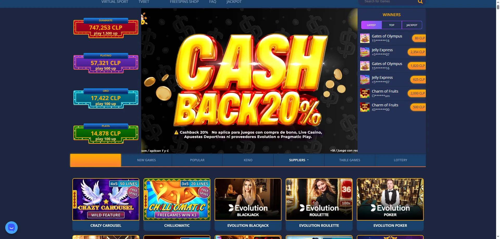 Soporte al cliente en espa&ntilde;ol en Nano Casino Chile